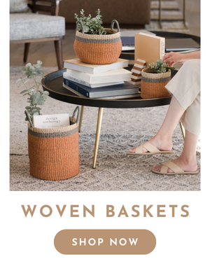 Handwoven Floor Tabletop Baskets