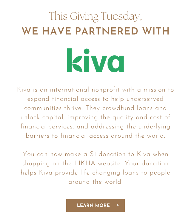 Partnered with Kiva. Learn More.